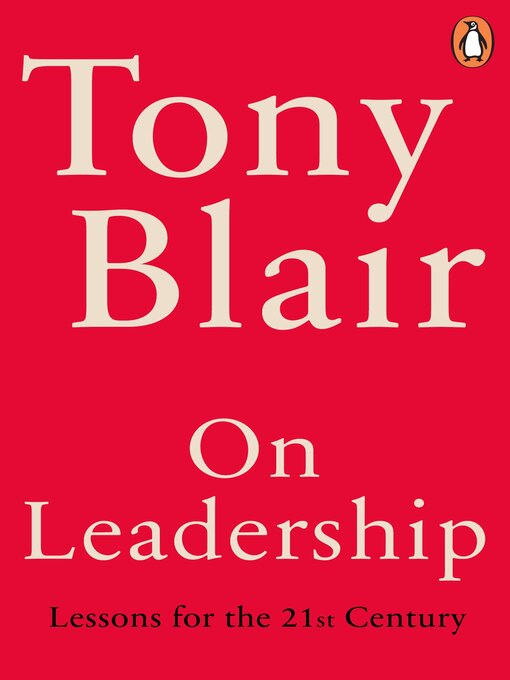 Title details for On Leadership by Tony Blair - Wait list